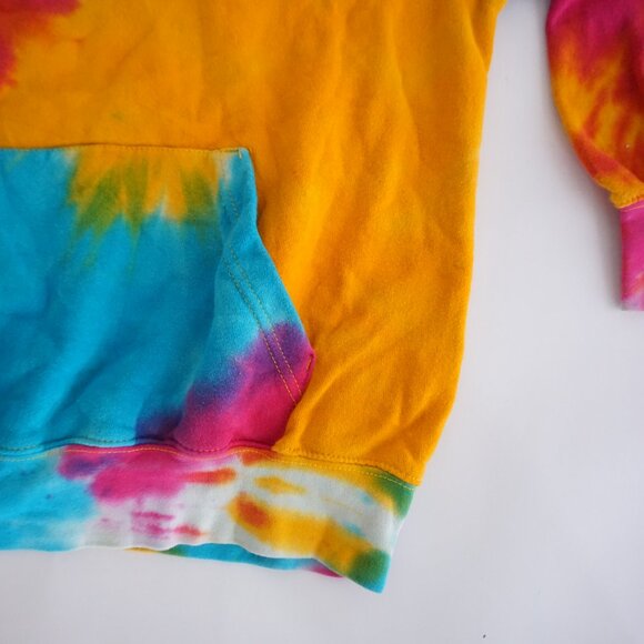 Vintage MV Sport Tie-Dye Hoodie Rainbow LCLC  Lutheran Y2K Streetwear Festival M - Picture 5 of 10